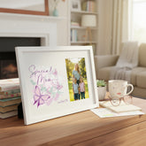Personalised Special Mum Pink and Purple Butterfly Gift Photo Frame personalised photo frames ukgiftstoreonline