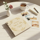 Personalised Our First Year Anniversary Engraved Wooden Scrapbook Photo Album Gift Anniversary Photo Album ukgiftstoreonline