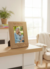 Personalised Great Grandma Love Heart Engraved Photo Frame Gift personalised photo frames ukgiftstoreonline
