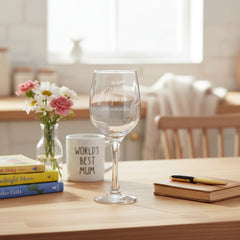 Personalised Fabulous Mum Engraved Wine Glass Gift with Sentiment Personalised Wine Glasses ukgiftstoreonline