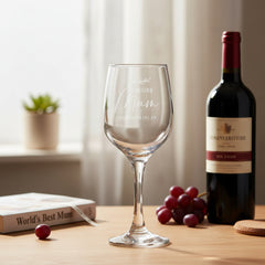 Personalised Fabulous Mum Engraved Wine Glass Gift with Sentiment Personalised Wine Glasses ukgiftstoreonline