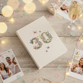 30th Birthday Photo Album Gift For Her 100 Photos 6"x4" Butterflies and Flowers Personalised Photo Album ukgiftstoreonline
