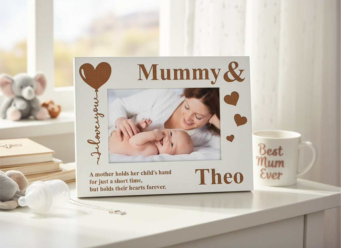Personalised Mum and Son Or Daughter Love Picture Photo Frame Gift Photo Frame ukgiftstoreonline