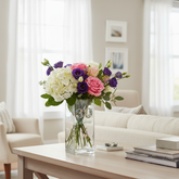 Personalised 30th Birthday Flower Vase Gift Present With Floral Numbers