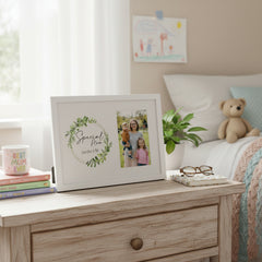 Personalised Special Mum Wreath Design Gift Photo Frame personalised photo frames ukgiftstoreonline