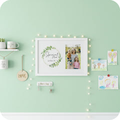 Personalised Special Mum Wreath Design Gift Photo Frame personalised photo frames ukgiftstoreonline