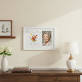 Personalised Mum In Loving Memory Remembrance Photo Frame With Flowers and Butterflies personalised photo frames ukgiftstoreonline