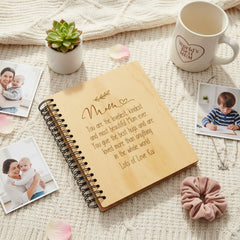 Personalised Mum Sentiment Wooden Large Photo Album Engraved Gift Scrapbook ukgiftstoreonline