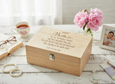 Personalised Large Engraved Wooden Mum Sentiment Memory Keepsake Gift Keepsake Boxes ukgiftstoreonline