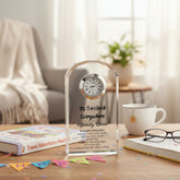 Personalised Retirement Gift Crystal Glass Clock Its 5 o'clock Everywhere Personalised Crystal Glass ukgiftstoreonline