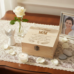 Mum In Loving Memory Engraved Wooden Keepsake Box Gift Keepsake Memory Box ukgiftstoreonline