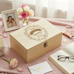 Special Mum Gift Personalised Large Engraved Wooden Keepsake Box Keepsake Memory Box Raised Words
