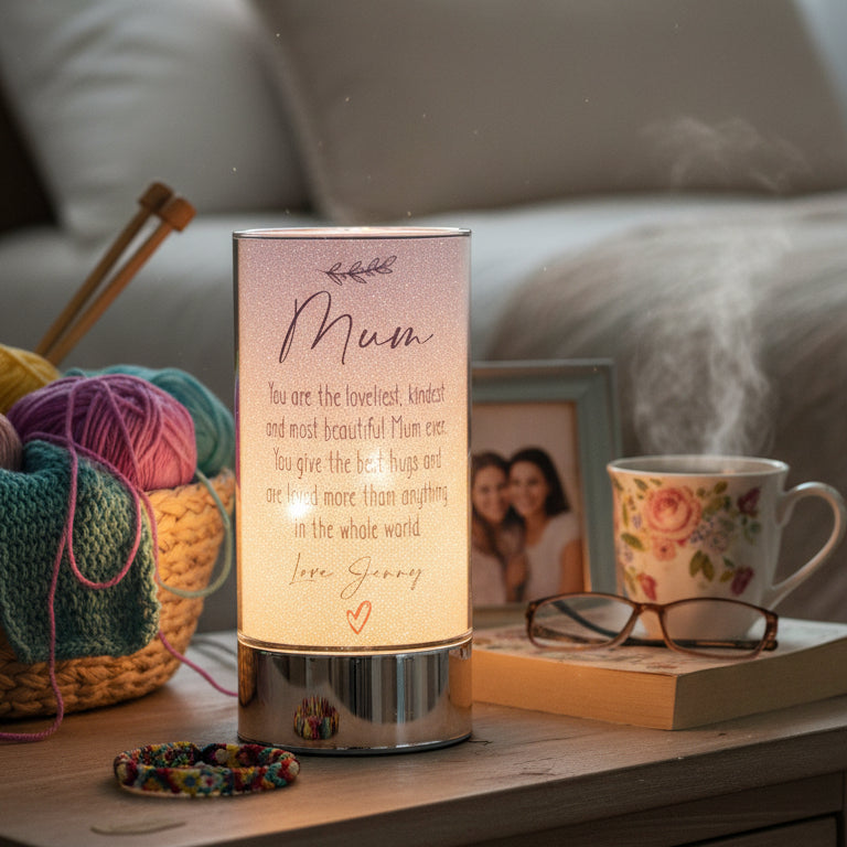 Personalised Gift For Mum Sentiment Gift LED Lamp With Quote Personalised Lights ukgiftstoreonline