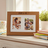 Mum and Us Engraved Double Wooden Photo Frame Gift Photo Frame ukgiftstoreonline
