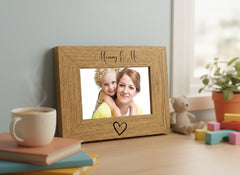 Mummy and Me Engraved Wooden Photo Frame Gift Mummy Photo Frame ukgiftstoreonline