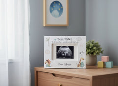 Baby Announcement Sister to be Scan Photo Frame Gift Baby Photo Frame ukgiftstoreonline