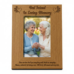 Best Friend In Loving Memory Remembrance Portrait Wooden Photo Frame Gift Loving Memory Remembrance ukgiftstoreonline