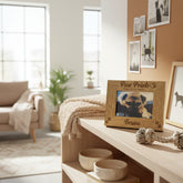 Personalised Pet Dog Photo Frame Remembrance Cat Puppy Paw Prints