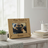 Personalised Pet Dog Photo Frame Remembrance Cat Puppy Paw Prints