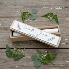 Personalised Vintage Style Wooden Wedding Certificate Holder Gift Keepsake Wedding Certificate Holder ukgiftstoreonline