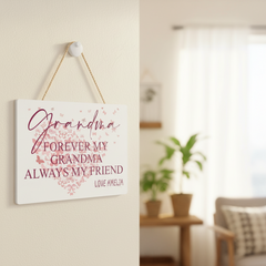 Personalised Grandma Sentiment Keepsake Plaque Gift Personalised Plaque Sign ukgiftstoreonline