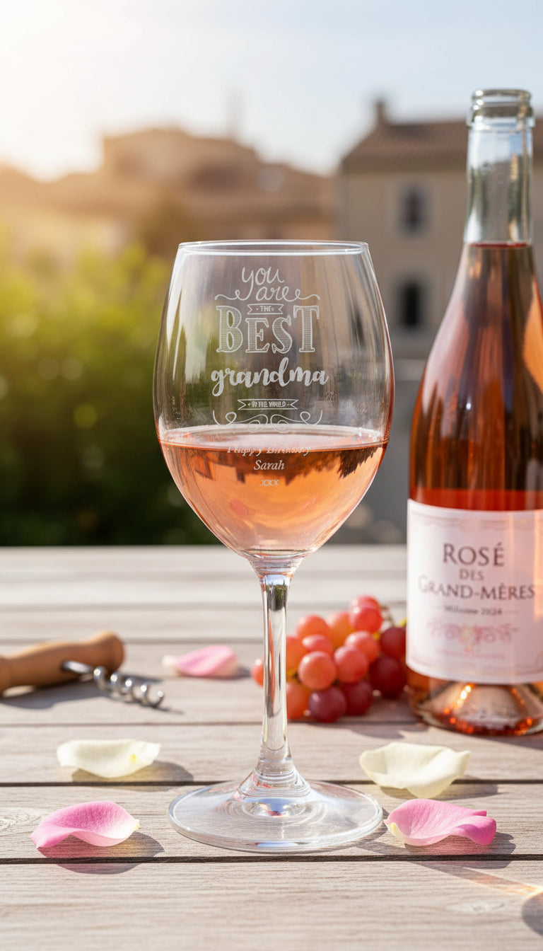 Gift For Grandma Personalised Engraved Wine Glass Personalised Champagne Glasses ukgiftstoreonline