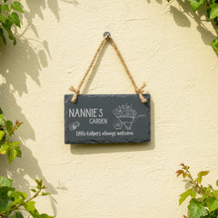 Personalised Garden Sign Engraved Sign Slate Stone Plaque Gift