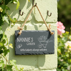 Personalised Garden Sign Engraved Sign Slate Stone Plaque Gift