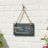 Personalised Garden Sign Engraved Sign Slate Stone Plaque Gift