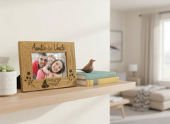 Wooden Engraved Auntie and Uncle Photo Picture Frame Gift Idea Photo Frame ukgiftstoreonline