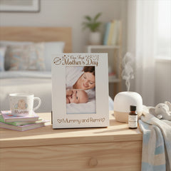 Personalised Our First Mothers Day Picture Engraved Photo Frame Gift Portrait Photo Frame ukgiftstoreonline