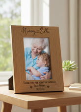 Personalised Best Nanny With Name Portrait Photo Frame Gift personalised photo frames ukgiftstoreonline