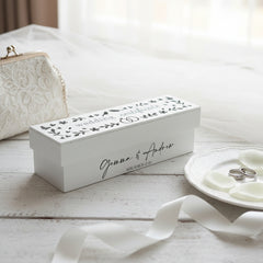 Personalised Wooden Wedding Certificate Holder With a Cut Out Design