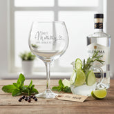 Personalised Best Mummy Engraved Large Balloon Gin Glass Gift Personalised Gin Glasses ukgiftstoreonline