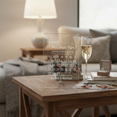 Personalised Engagement Gift Glass Plaque He Asked She Said Yes Personalised Crystal Glass ukgiftstoreonline