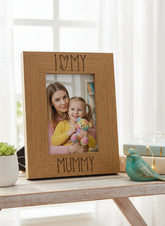I Love My Mummy Wooden Engraved Photo Frame Gift For Any Occasion Mummy Photo Frame ukgiftstoreonline