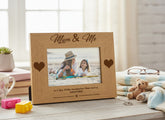 Mum and Me Wooden Engraved Photo Frame Gift for Mothers Day Birthday or Christmas Photo Frame ukgiftstoreonline
