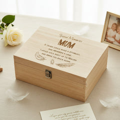 Mum Remembrance Large Engraved Wooden Memory Keepsake Box Gift Keepsake Memory Box ukgiftstoreonline