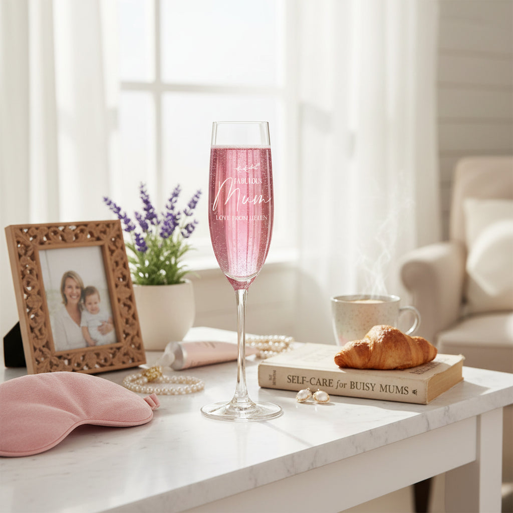 Personalised Mum Engraved Champagne Flute Prosecco Glass Gift Personalised Champagne Glasses ukgiftstoreonline