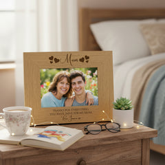 Personalised Engraved Mum Photo Frame for Mothers Day or Birthday With Sentiment Mum Photo Frame ukgiftstoreonline