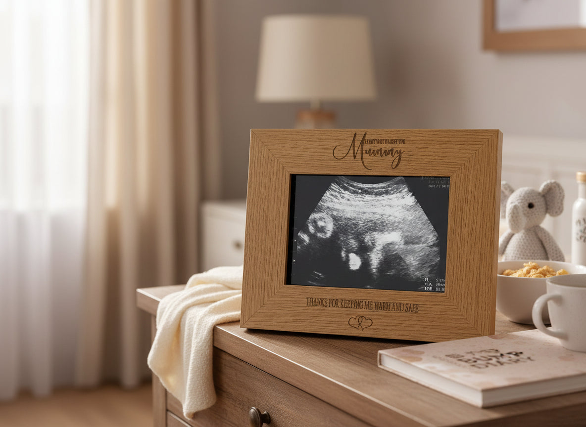 Mum To Be Wooden Baby Scan Photo Frame Mothers Day or Birthday Gift Mum Photo Frame ukgiftstoreonline