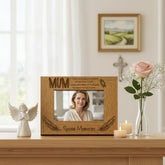 Mum Special Memories Remembrance Engraved Photo Frame Gift Oak Wood Finish Mum Photo Frame ukgiftstoreonline