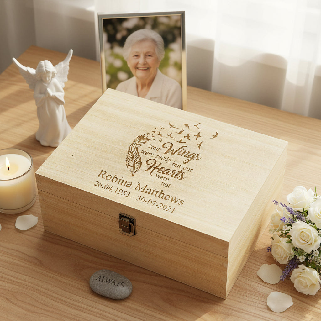Personalised Remembrance Wooden Engraved Keepsake Memory Box Keepsake Memory Box ukgiftstoreonline