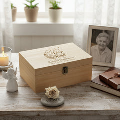 Personalised Remembrance Wooden Engraved Keepsake Memory Box Keepsake Memory Box ukgiftstoreonline