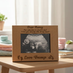New Baby Pregnancy Scan Engraved Wooden Photo Frame Nanny Gift Baby Photo Frame ukgiftstoreonline