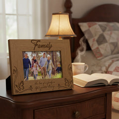 Wooden Engraved Family Photo Frame Gift Life's Greatest Blessing Family Photo frame ukgiftstoreonline