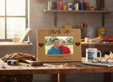 Dad and Me Wooden Engraved Photo Frame Gift Photo Frame ukgiftstoreonline