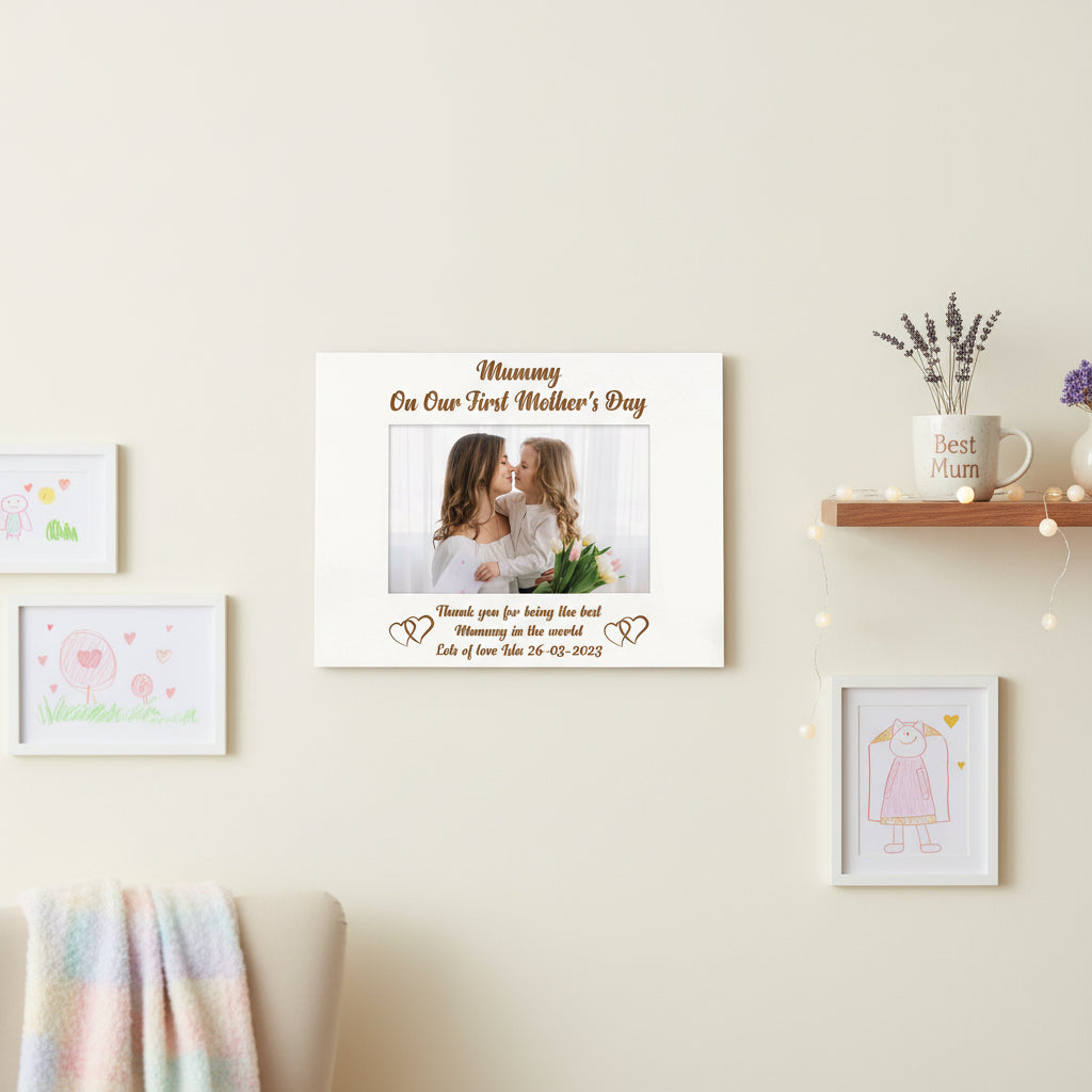 Personalised Mummy on Our First Mothers Day Picture Photo Frame Gift Photo Frame ukgiftstoreonline