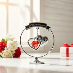 40th Anniversary Gift With Two Intertwined Hearts ukgiftstoreonline