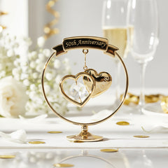 50th Anniversary Gift With Two Intertwined Hearts ukgiftstoreonline